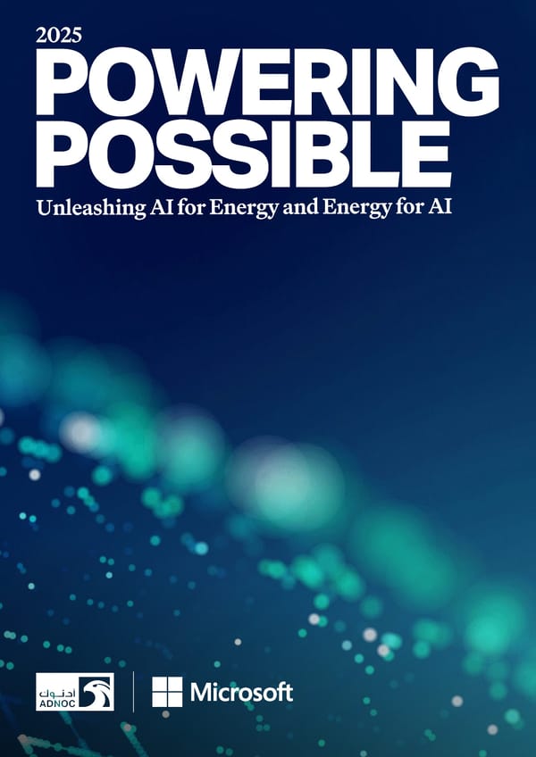 Powering Possible: Unleashing AI for Energy - Page 1