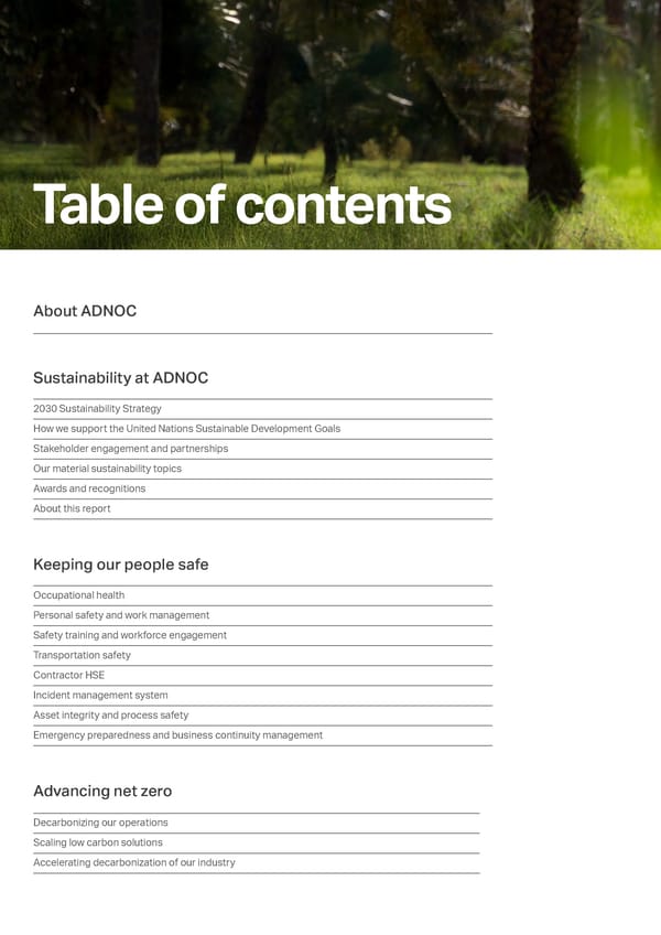 ADNOC Sustainability Report 2024: Driving Progress & Prosperity - Page 6