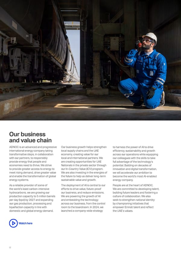 ADNOC Sustainability Report 2024: Driving Progress & Prosperity - Page 12