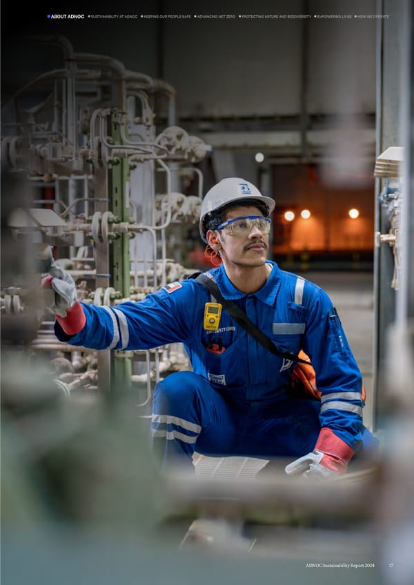 ADNOC Sustainability Report 2024: Driving Progress & Prosperity - Page 17