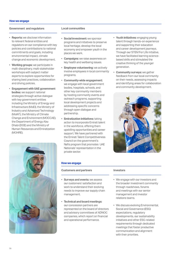 ADNOC Sustainability Report 2024: Driving Progress & Prosperity - Page 30