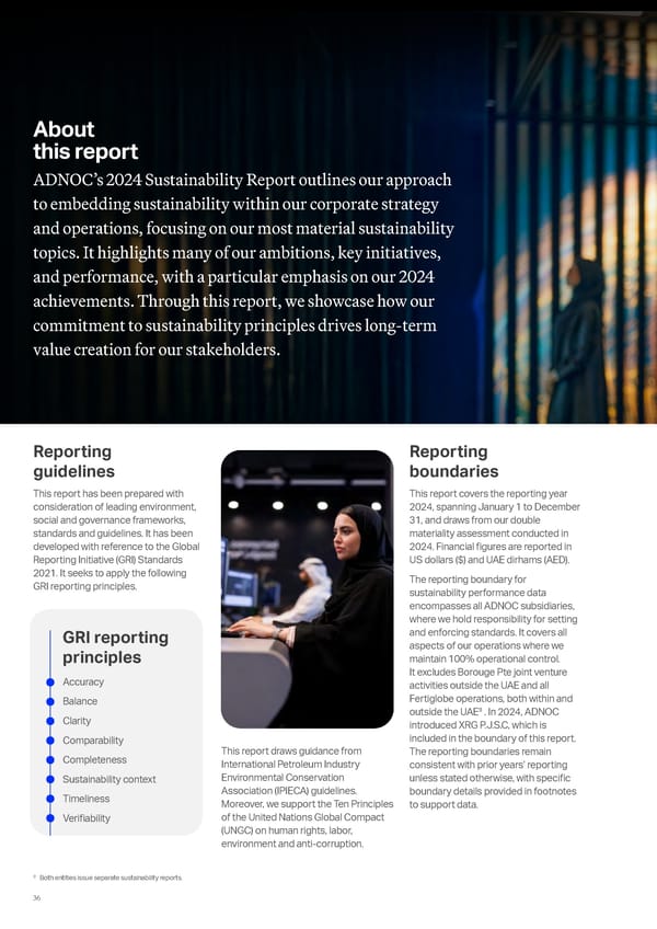 ADNOC Sustainability Report 2024: Driving Progress & Prosperity - Page 36