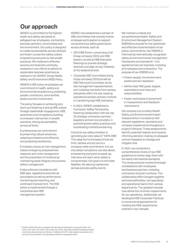 ADNOC Sustainability Report 2024: Driving Progress & Prosperity - Page 41