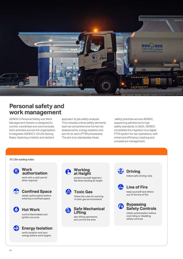 ADNOC Sustainability Report 2024: Driving Progress & Prosperity - Page 44