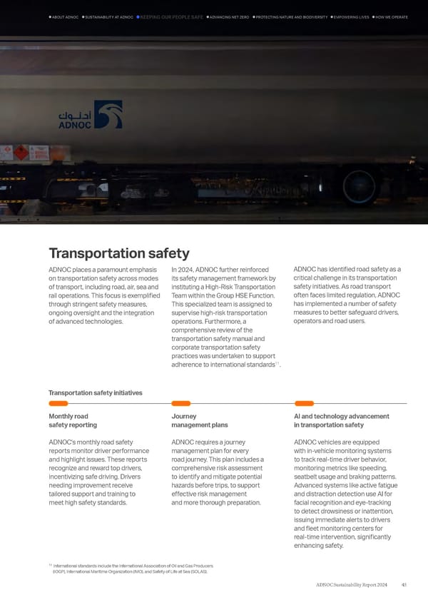 ADNOC Sustainability Report 2024: Driving Progress & Prosperity - Page 45