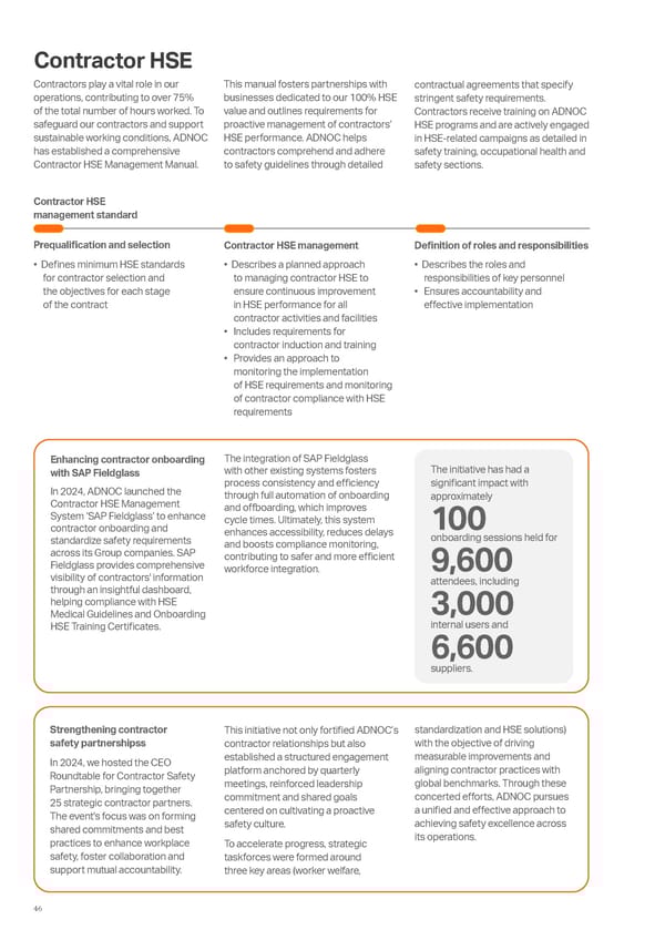 ADNOC Sustainability Report 2024: Driving Progress & Prosperity - Page 46