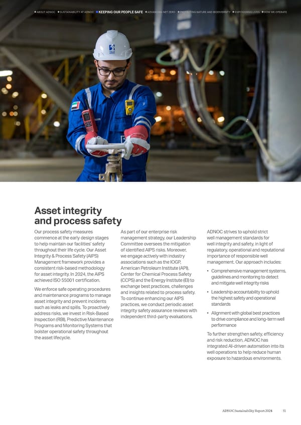 ADNOC Sustainability Report 2024: Driving Progress & Prosperity - Page 51