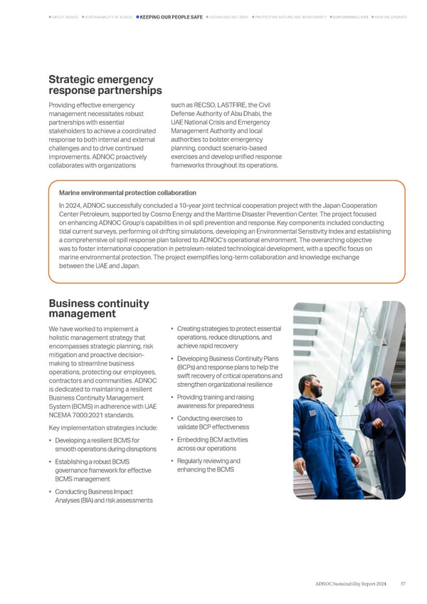 ADNOC Sustainability Report 2024: Driving Progress & Prosperity - Page 57