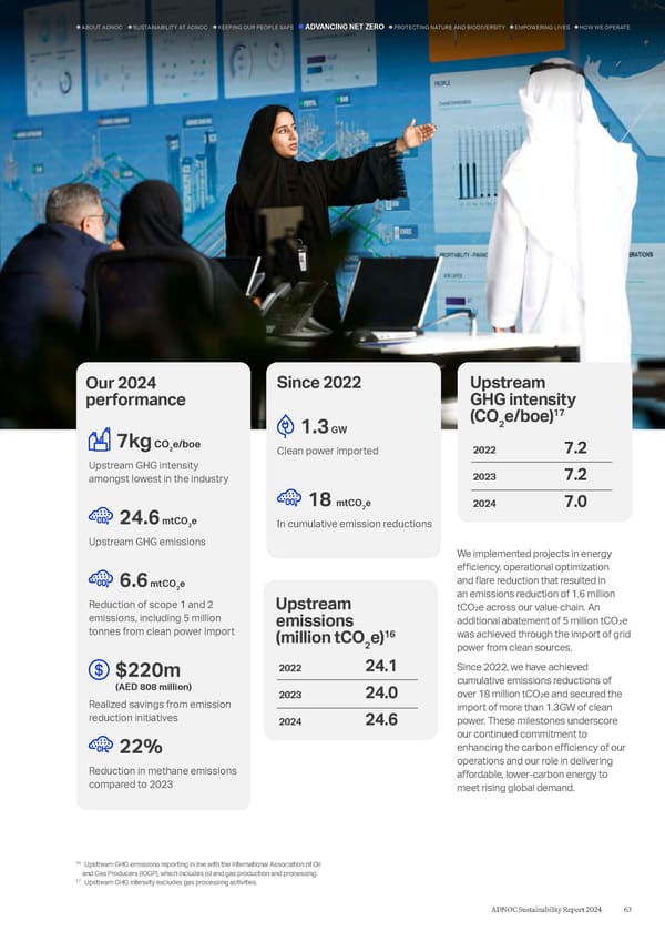 ADNOC Sustainability Report 2024: Driving Progress & Prosperity - Page 63