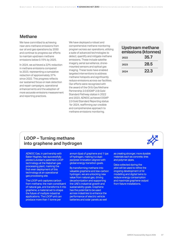 ADNOC Sustainability Report 2024: Driving Progress & Prosperity - Page 67