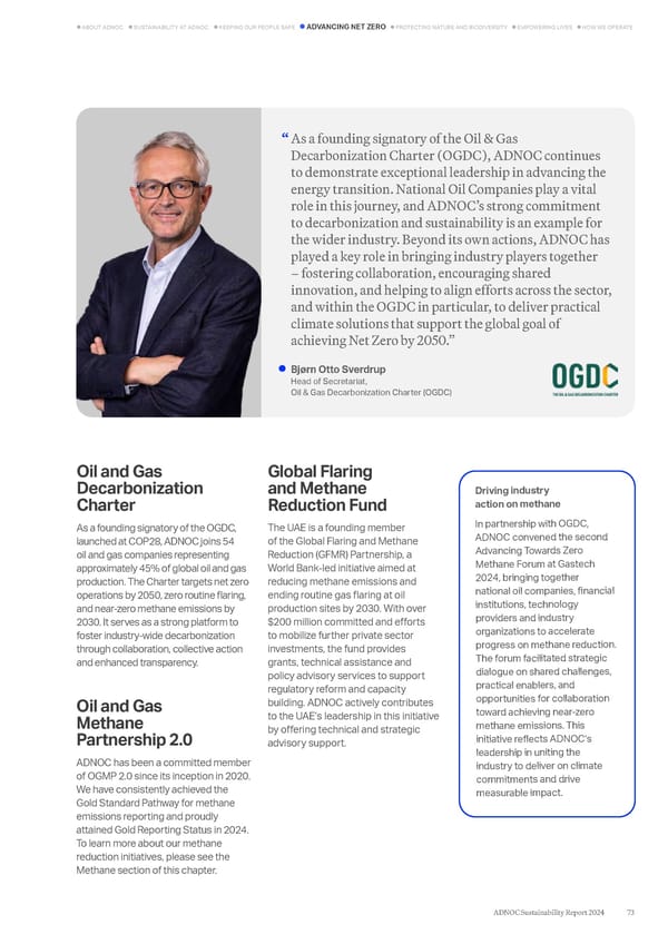 ADNOC Sustainability Report 2024: Driving Progress & Prosperity - Page 73
