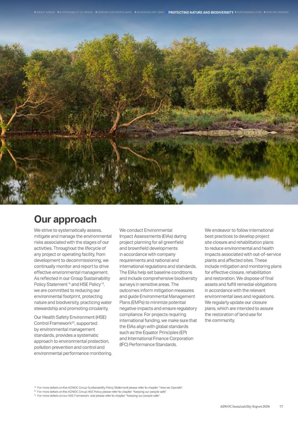 ADNOC Sustainability Report 2024: Driving Progress & Prosperity - Page 77