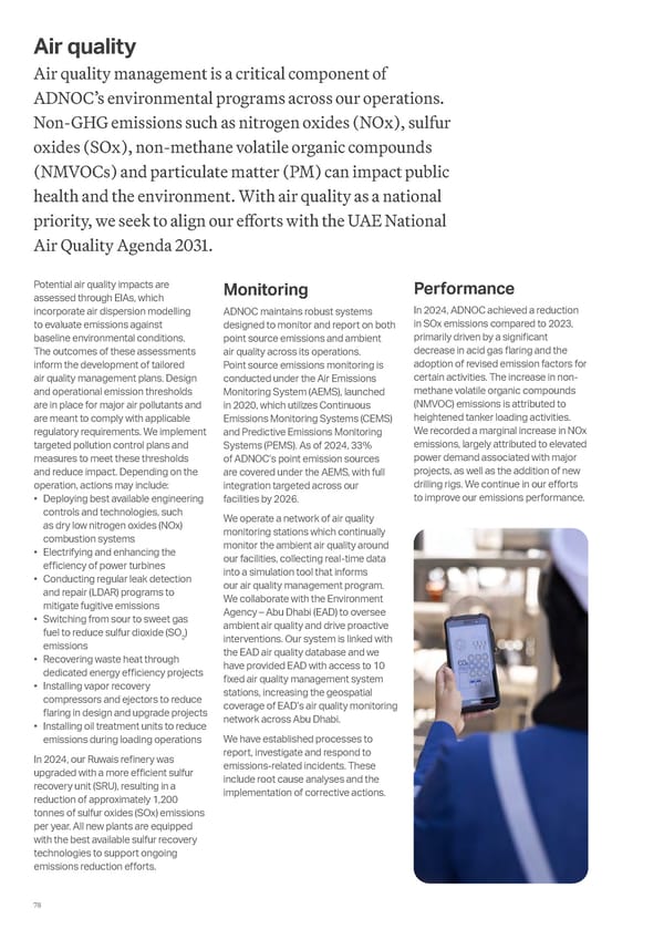 ADNOC Sustainability Report 2024: Driving Progress & Prosperity - Page 78