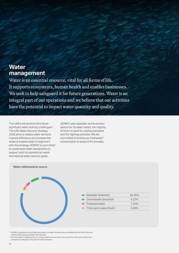ADNOC Sustainability Report 2024: Driving Progress & Prosperity - Page 80