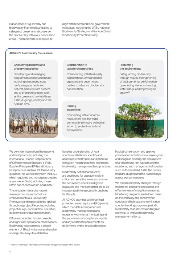 ADNOC Sustainability Report 2024: Driving Progress & Prosperity - Page 92