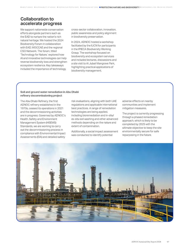 ADNOC Sustainability Report 2024: Driving Progress & Prosperity - Page 97