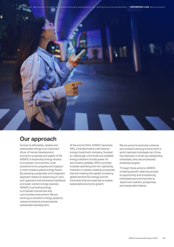 ADNOC Sustainability Report 2024: Driving Progress & Prosperity - Page 103