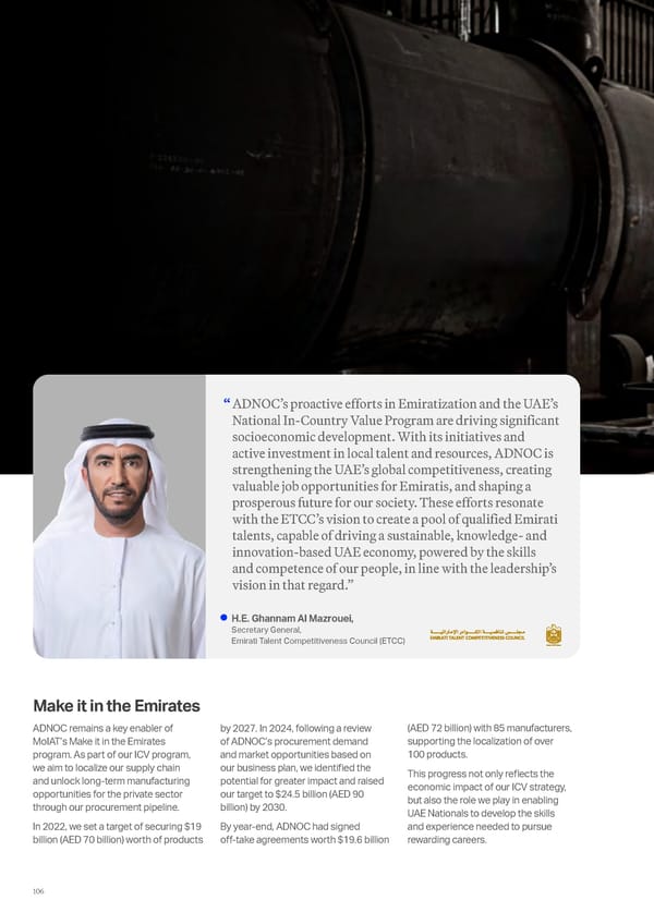 ADNOC Sustainability Report 2024: Driving Progress & Prosperity - Page 106