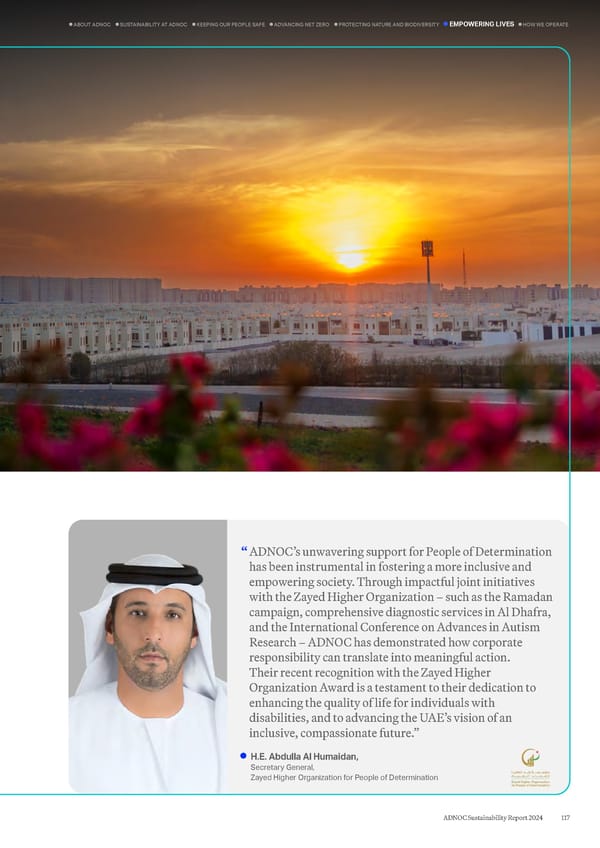 ADNOC Sustainability Report 2024: Driving Progress & Prosperity - Page 117