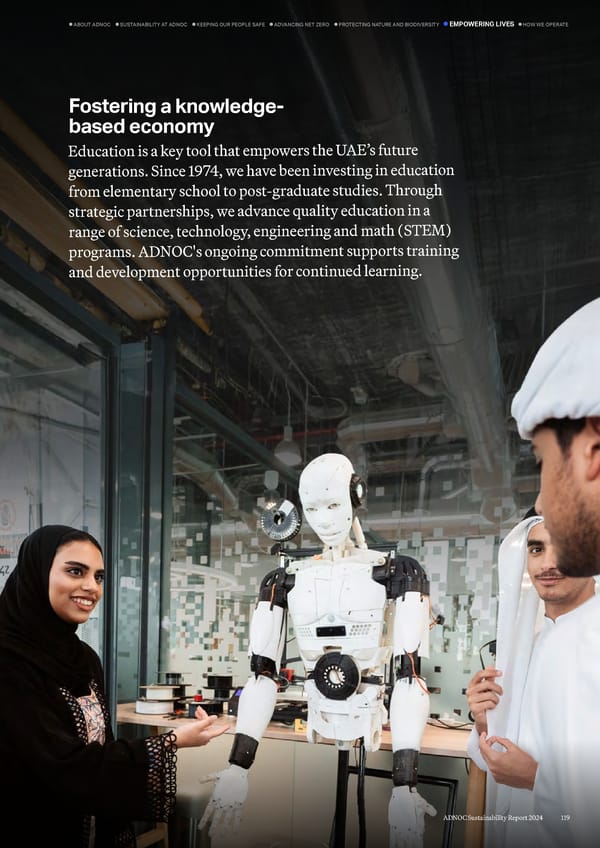 ADNOC Sustainability Report 2024: Driving Progress & Prosperity - Page 119