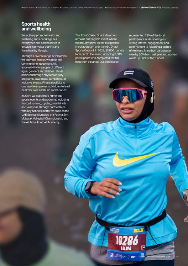 ADNOC Sustainability Report 2024: Driving Progress & Prosperity - Page 121