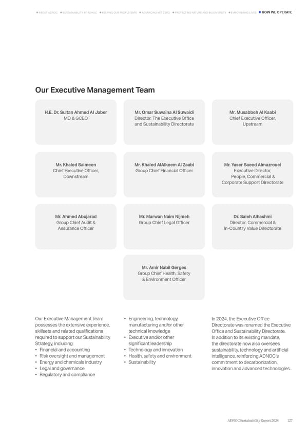 ADNOC Sustainability Report 2024: Driving Progress & Prosperity - Page 127