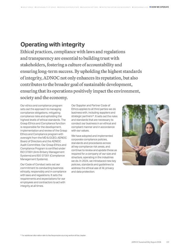 ADNOC Sustainability Report 2024: Driving Progress & Prosperity - Page 133