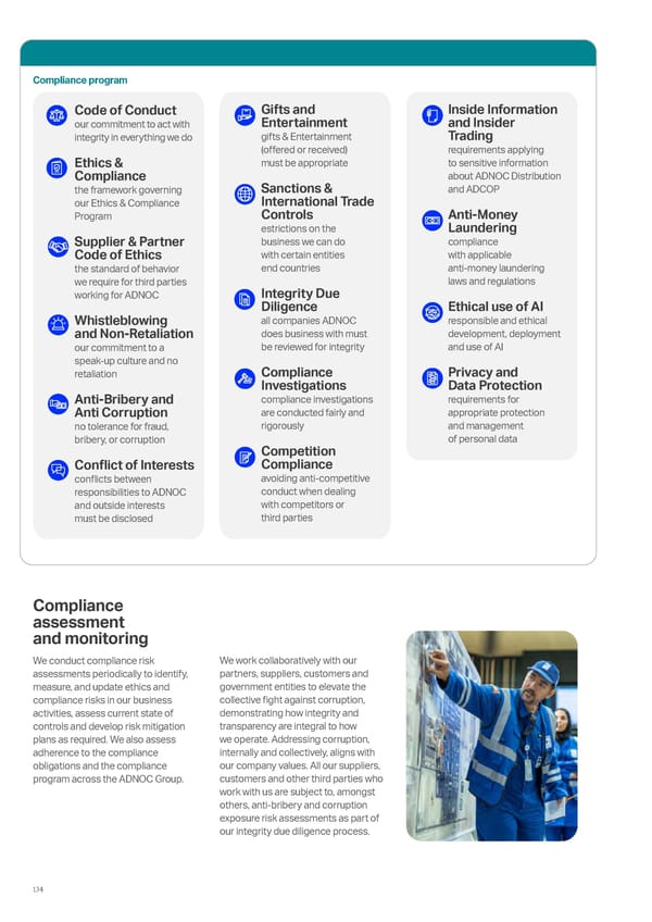 ADNOC Sustainability Report 2024: Driving Progress & Prosperity - Page 134