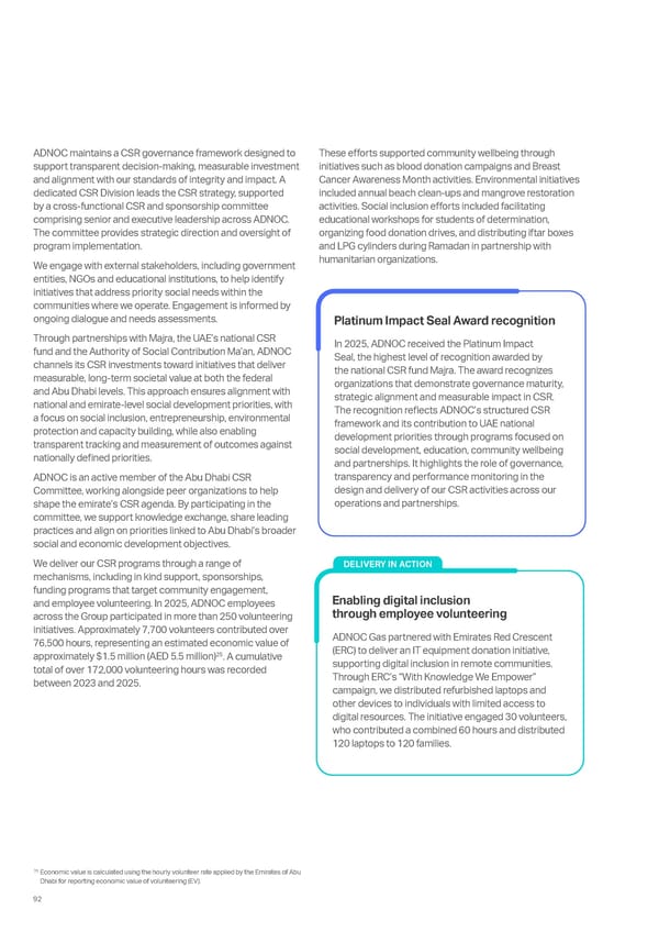 Sustainability Report 2025: Delivering Responsibly - Page 85