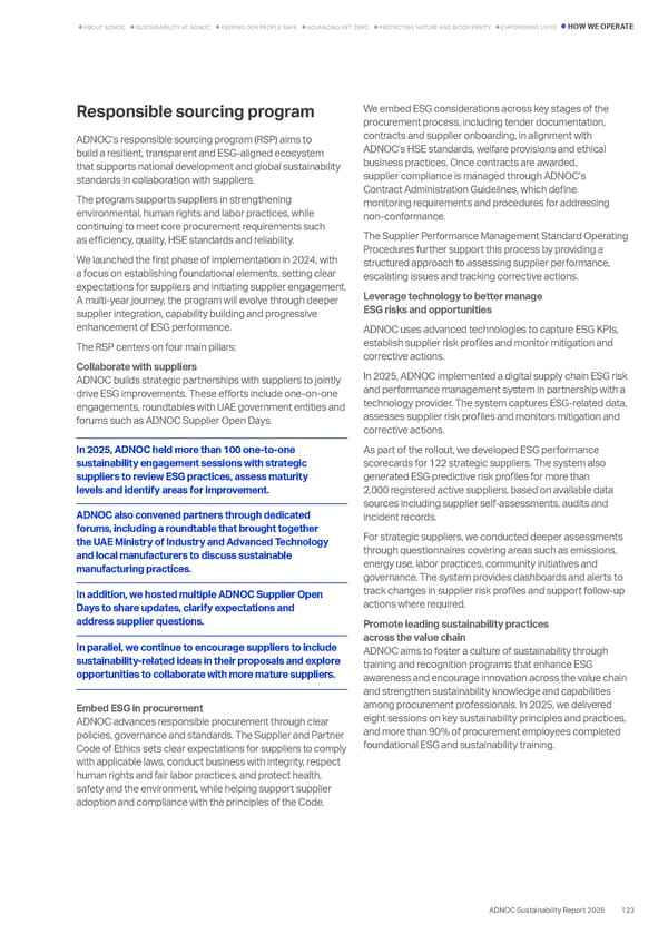Sustainability Report 2025: Delivering Responsibly - Page 115