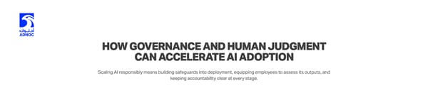 How governance and human judgment can accelerate AI adoption - Page 1