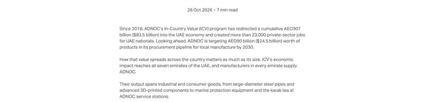 How ADNOC’s In Country Value Program Reaches Every Emirate in the UAE - Page 3