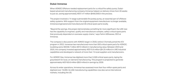 How ADNOC’s In Country Value Program Reaches Every Emirate in the UAE - Page 7