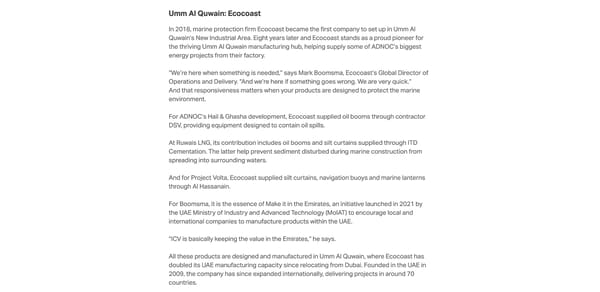 How ADNOC’s In Country Value Program Reaches Every Emirate in the UAE - Page 9