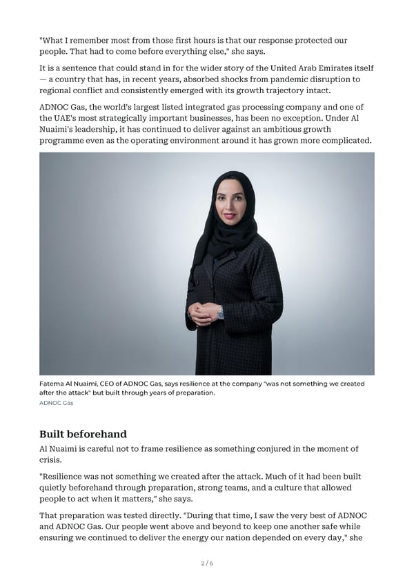 Inside ADNOC Gas CEO's Crisis Management - Page 2