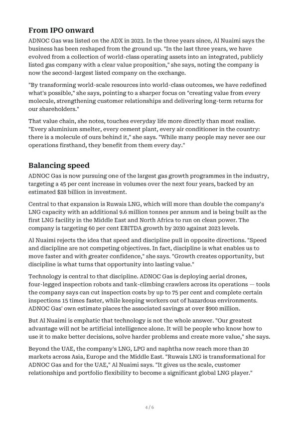 Inside ADNOC Gas CEO's Crisis Management - Page 4