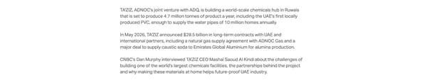 World-scale chemicals hub in the UAE - Page 2